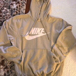 Nike Men's Beige Hoodie Sweater